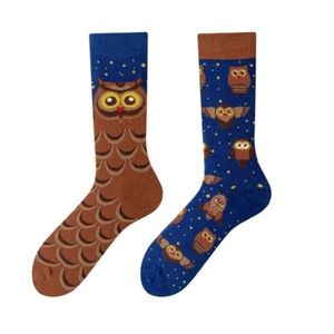 Asymmetrical Mismatched Owl Socks NWT